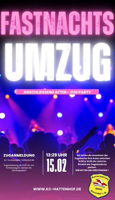 Anmeldung Fastnachtsumzug 2026