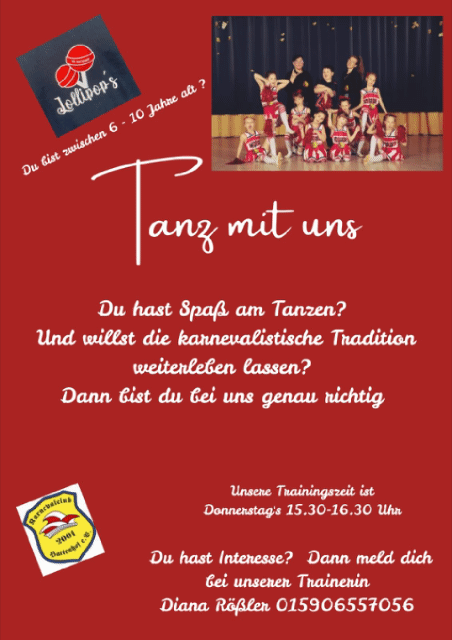 Glitzergirls und Lollipop’s suchen Verstärkung